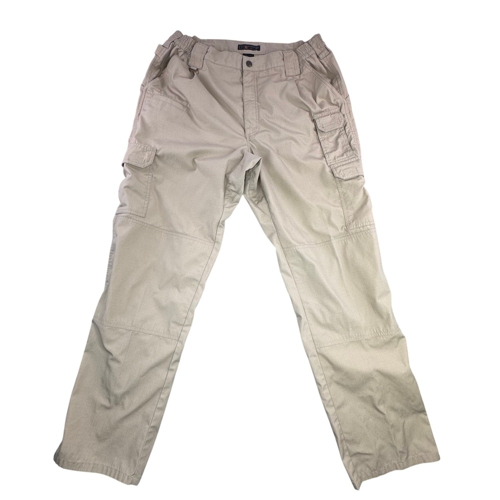 5.11 Tactical‎ Style 74273 Cargo Pants Khaki Men Size 34x34 Pleated SEE PICS